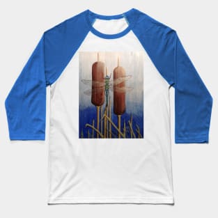 Dragonfly in the Cattails Baseball T-Shirt